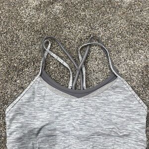 ZYIA Gray Strappy Sports Bra
